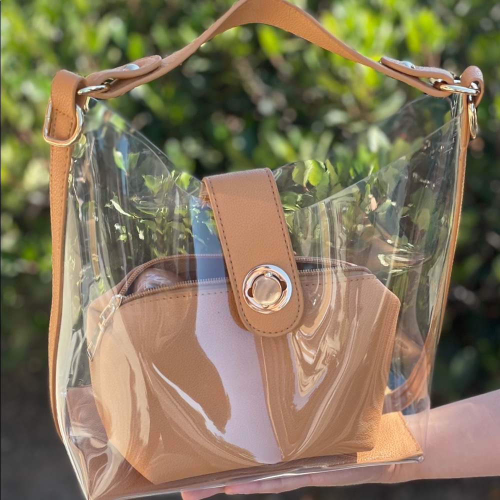 Clear transparent purse